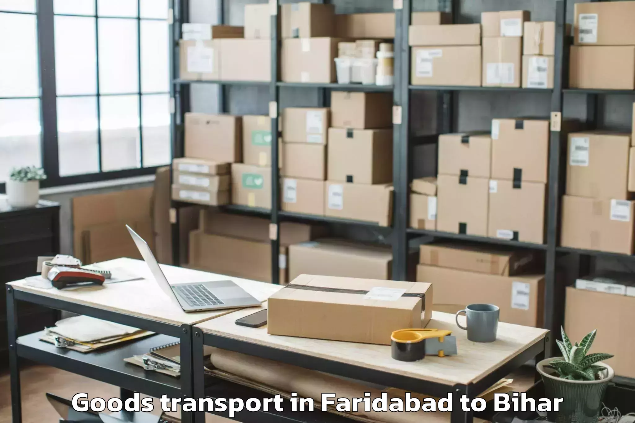 Top Faridabad to Rajauli Goods Transport Available